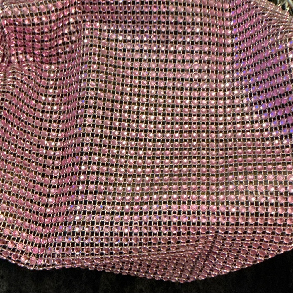 Evening Pink Chainmail Crossbody Bag - Picture 3 of 5